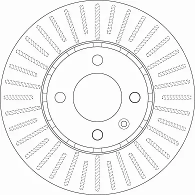 TRW TARCZE HAMULCOWE PRZÓD VW UP 256MM 