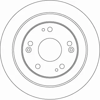 TRW TARCZE HAMULCOWE TYŁ HONDA CIVIC IX (FK) 