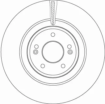 TRW TARCZA HAMULCOWA DF6572 