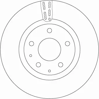 TRW TARCZA HAMULCOWA DF6575 