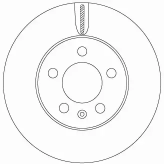 TRW TARCZA HAMULCOWA DF6584 