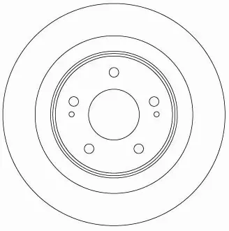TRW TARCZE HAMULCOWE TYŁ MITSUBISHI ASX 302MM 