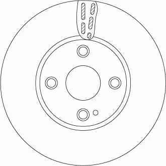 TRW TARCZA HAMULCOWA DF6793 