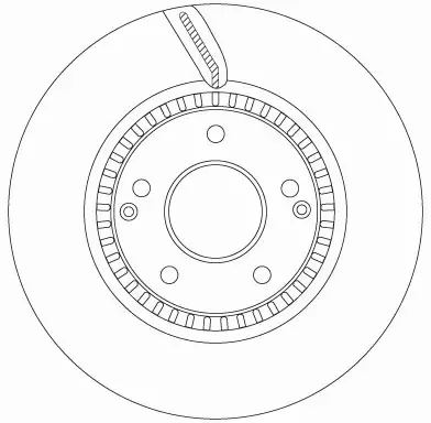 TRW TARCZA HAMULCOWA DF6883S 