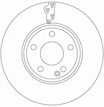 TRW Tarcza hamulcowa DF6885 