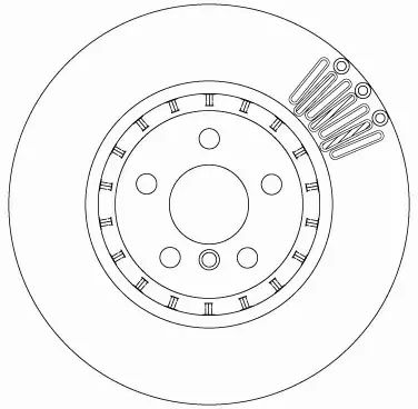 TRW TARCZA HAMULCOWA DF6892S 