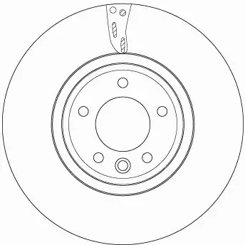 TRW TARCZA HAMULCOWA DF6954S 