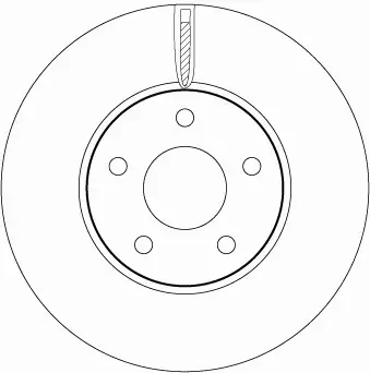 TRW TARCZA HAMULCOWA DF6975 