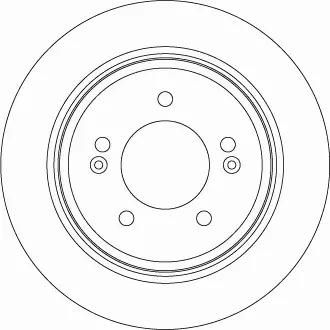 TRW TARCZE HAMULCOWE TYŁ HYUNDAI GRANDEUR (HG) 
