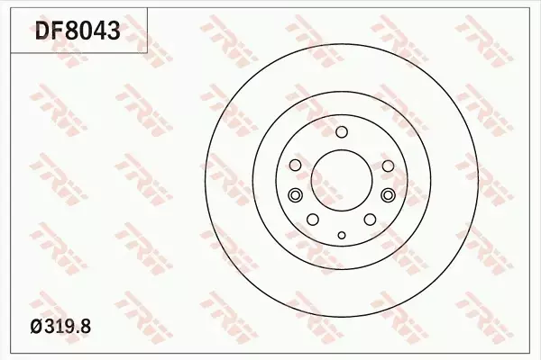 TRW TARCZE HAMULCOWE PRZÓD MAZDA CX-7 (ER) 