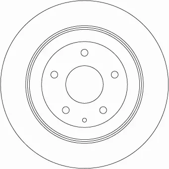 TRW TARCZE HAMULCOWE TYŁ DF8053 