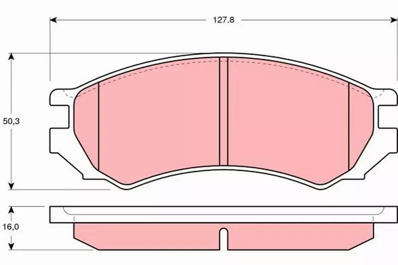 TRW KLOCKI HAM NISSAN PRIMERA (P10) 1.6 2.0D Hatch 