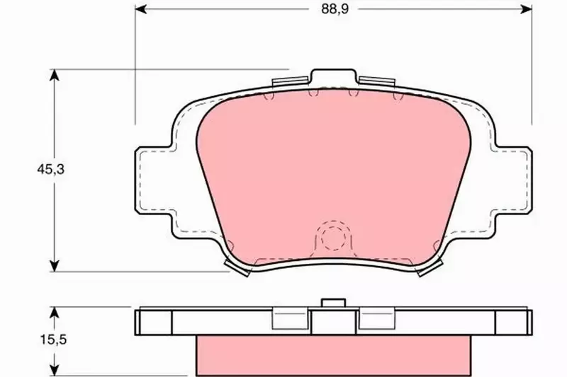 TRW KLOCKI HAM NISSAN MICRA K11 1.0 1.3 1.4 16V TY 