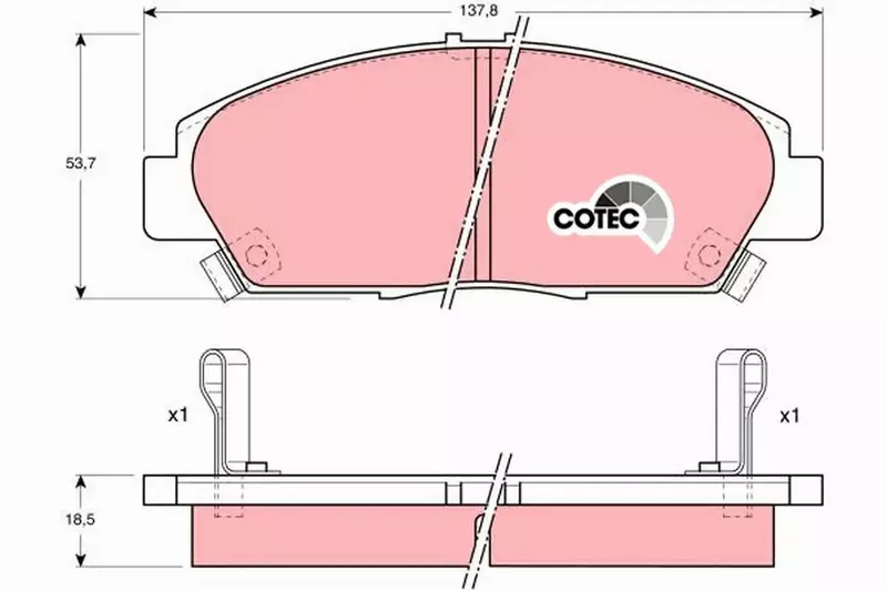 TRW KLOCKI HAM HONDA ACCORD V 2.0 PRELUDE 2.2 PRZÓ 