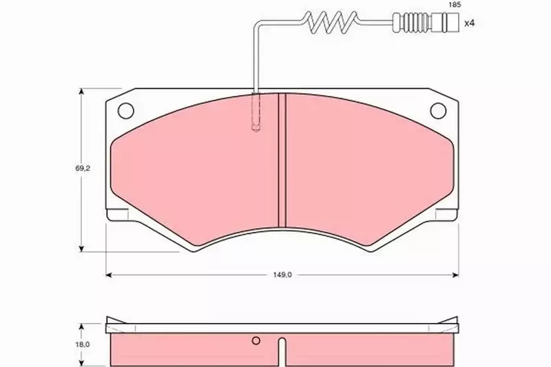 TRW KLOCKI HAM MERCEDES-BENZ G-KLASSE W460 W463 