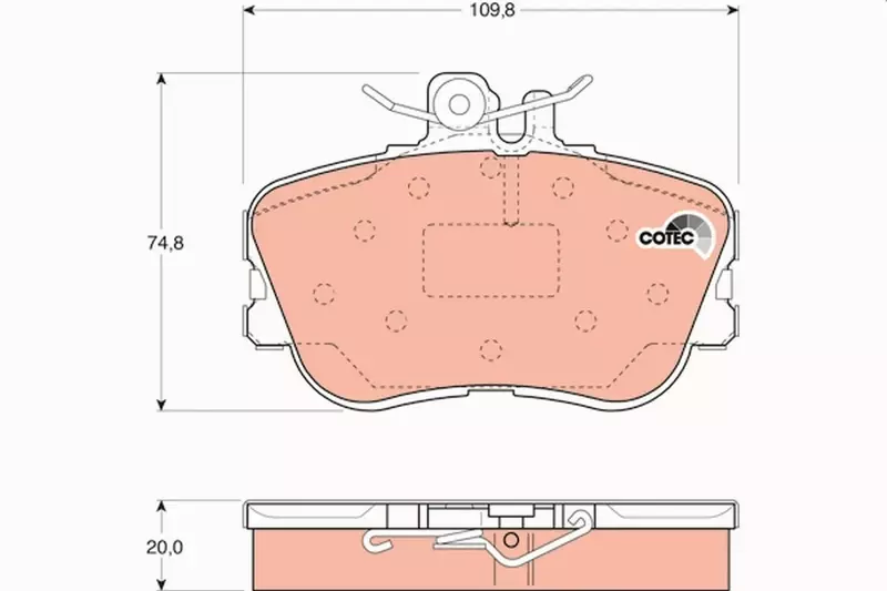 TRW TARCZE+KLOCKI PRZÓD MERCEDES C W202 284MM 