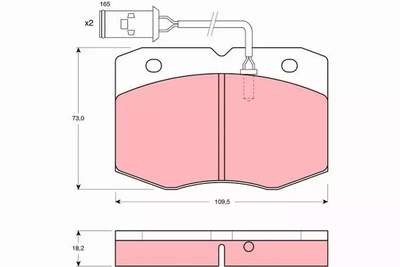 TRW KLOCKI HAMULCOWE PRZÓD GDB1111 