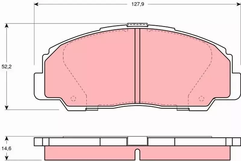 TRW KLOCKI HAMULCOWE PRZÓD GDB1135 