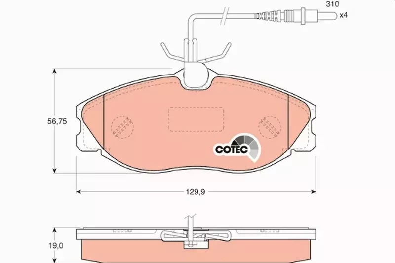 TRW KLOCKI HAM PEUGEOT 406 2.0 3.0 2.0HDI 2.2HDI P 