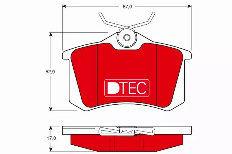 TRW DTEC KLOCKI HAMULCOWE TYŁ GDB1330DTE 