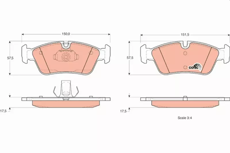 TRW TARCZE + KLOCKI PRZÓD BMW 3 E46 + KOMBI/COUPE 