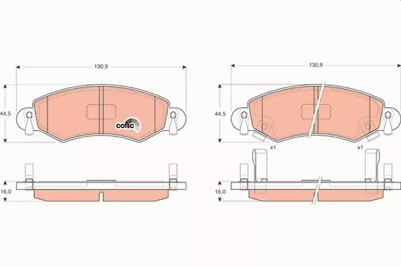 TRW KLOCKI PRZÓD OPEL AGILA SUBARU JUSTY III IGNIS 