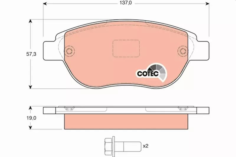 TRW TARCZE + KLOCKI PRZÓD CITROEN XSARA + PICASSO 