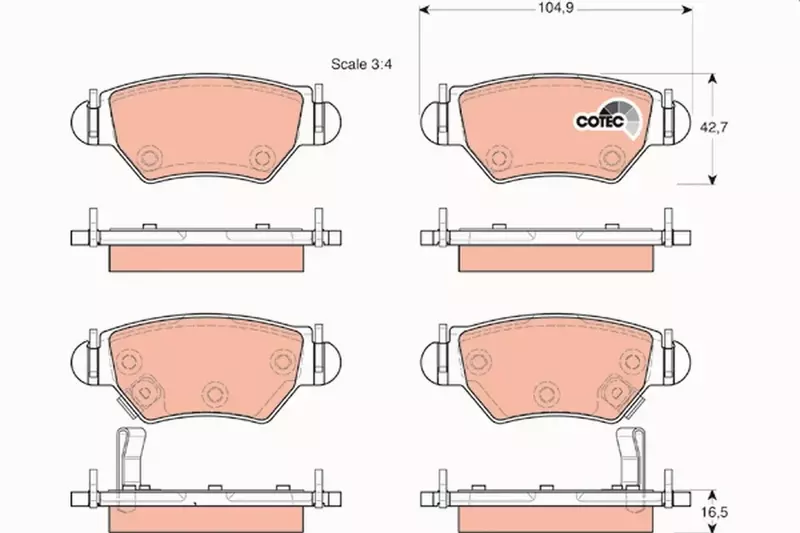 TRW KLOCKI HAM OPEL ASTRA G 1.2 1.4 1.6 1.8 2.0 1. 