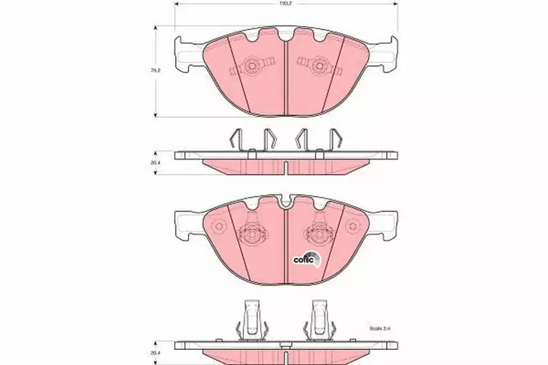 MIKODA GT TARCZE+KLOCKI PRZÓD BMW 5 E60 E61 6 E63 E64 348MM 