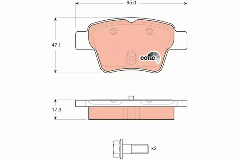 TRW KLOCKI HAM CITROEN C4 PEUGEOT 307 SW CC TYŁ 