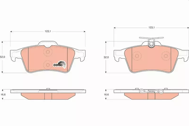 TRW TARCZE+KLOCKI TYŁ OPEL VECTRA C SIGNUM SAAB 9-3 278MM 