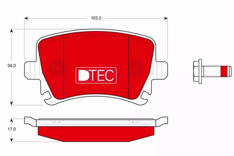 TRW DTEC TARCZE+KLOCKI TYŁ VW PASSAT B6 B7 CC 