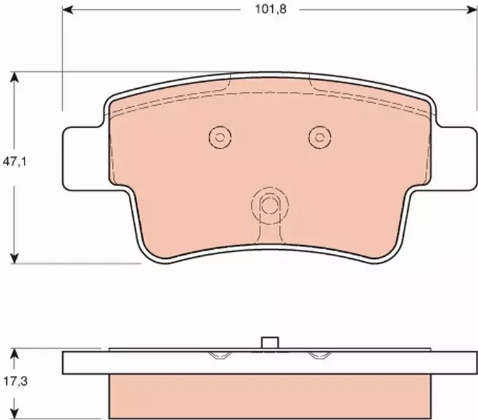 TRW KLOCKI HAM FIAT GRANDE PUNTO 05- 16V T-JET MUL 