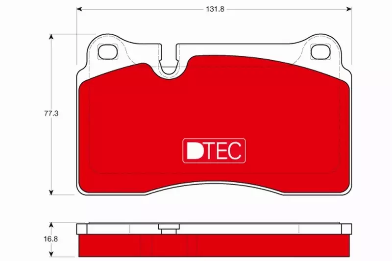 TRW KLOCKI HAMULCOWE DTEC PRZÓD GDB1670DTE 