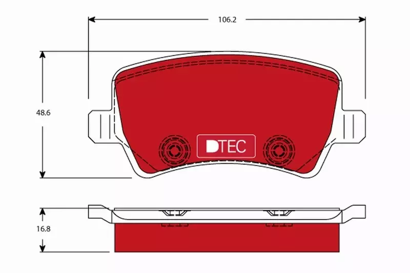 TRW KLOCKI HAMULCOWE DTEC TYŁ GDB1685DTE 