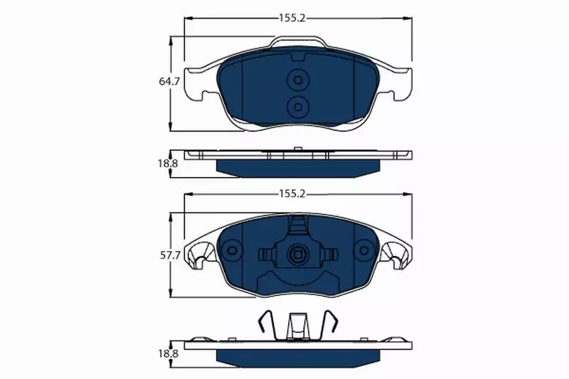 TRW KLOCKI HAMULCOWE ELECTRIC BLUE GDB1690BTE 