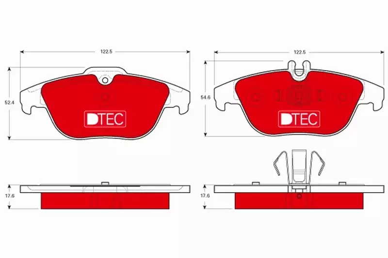 TRW KLOCKI HAMULCOWE DTEC TYŁ GDB1738DTE 