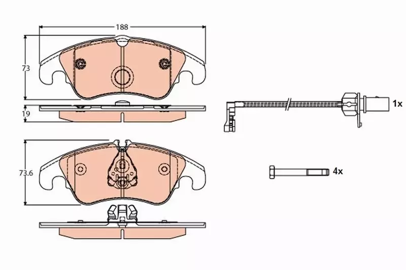 MIKODA GT TARCZE+KLOCKI PRZÓD AUDI A4 B8 A5 8T Q5 8R 320MM 