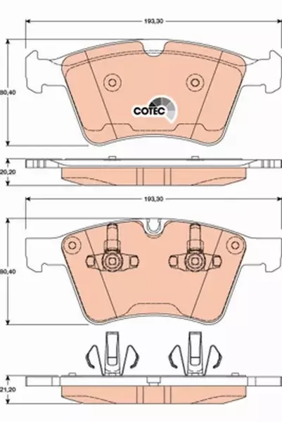 TRW KLOCKI PRZÓD MERCEDES M W164 R W251 GL X164 