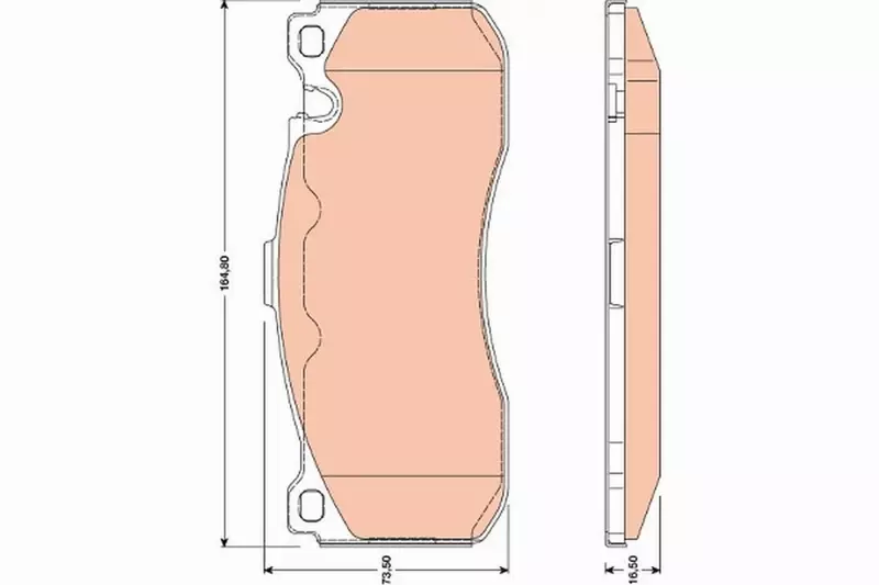 TRW KLOCKI HAMULCOWE PRZÓD GDB1802 