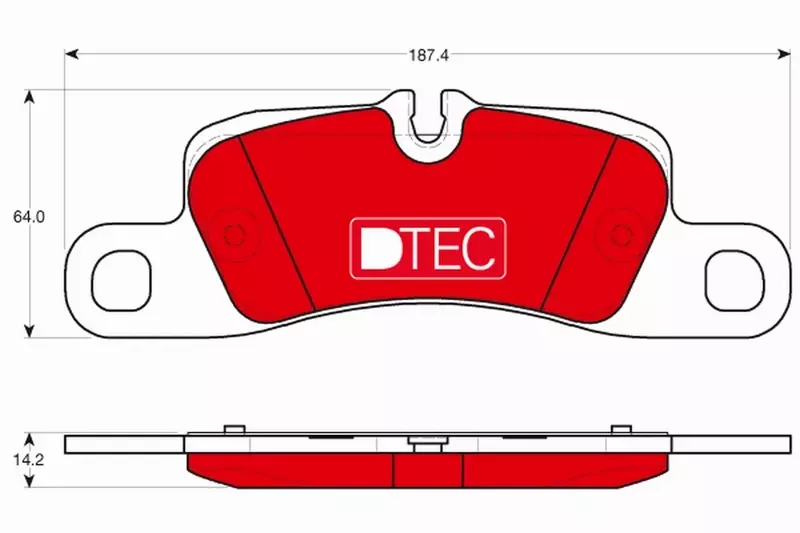 TRW KLOCKI HAMULCOWE DTEC TYŁ GDB1839DTE 