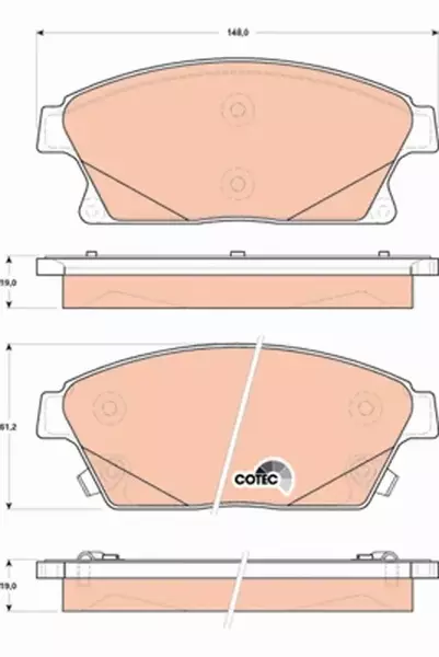 TRW TARCZE+KLOCKI P+T CHEVROLET CRUZE 300MM 