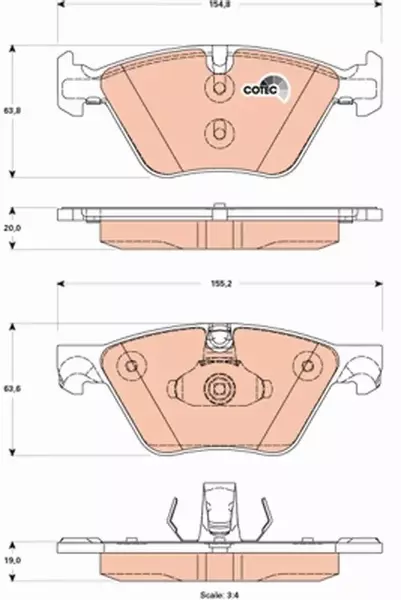 TRW KLOCKI HAMULCOWE PRZÓD BMW 5 F10 F11 