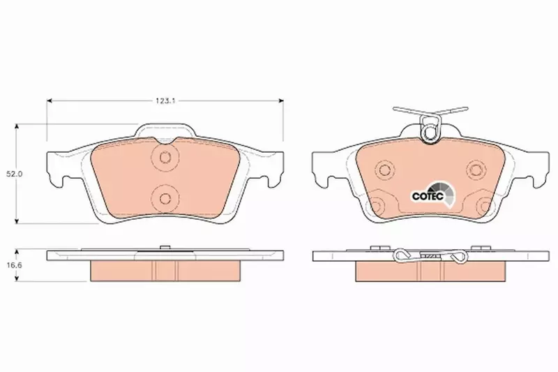 TRW TARCZE+KLOCKI TYŁ FORD FOCUS MK3 III 271MM 