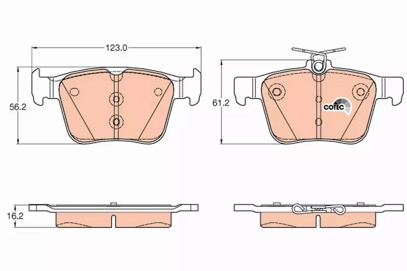 TRW TARCZE+KLOCKI TYŁ AUDI A3 8V TT FV 300MM 