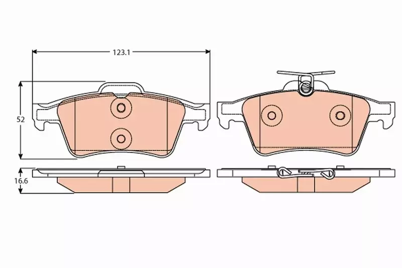 SNR TARCZE+KLOCKI TYŁ RENAULT LAGUNA COUPE 300MM 