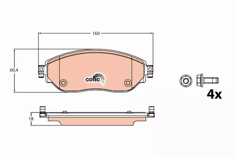 TRW TARCZE+KLOCKI PRZÓD OPEL VIVARO B 296MM 