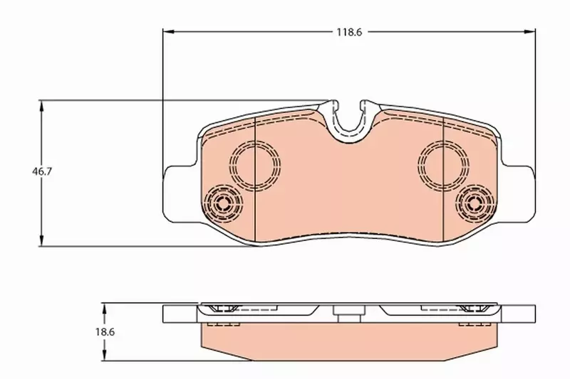 TRW TARCZE+KLOCKI TYŁ MERCEDES KLASA V VITO W447 300MM 