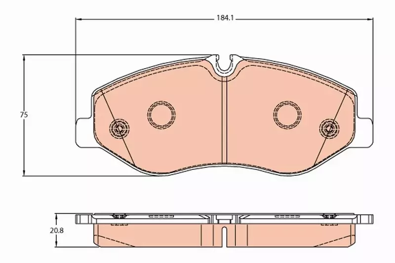 TRW KLOCKI HAMULCOWE GDB2103 