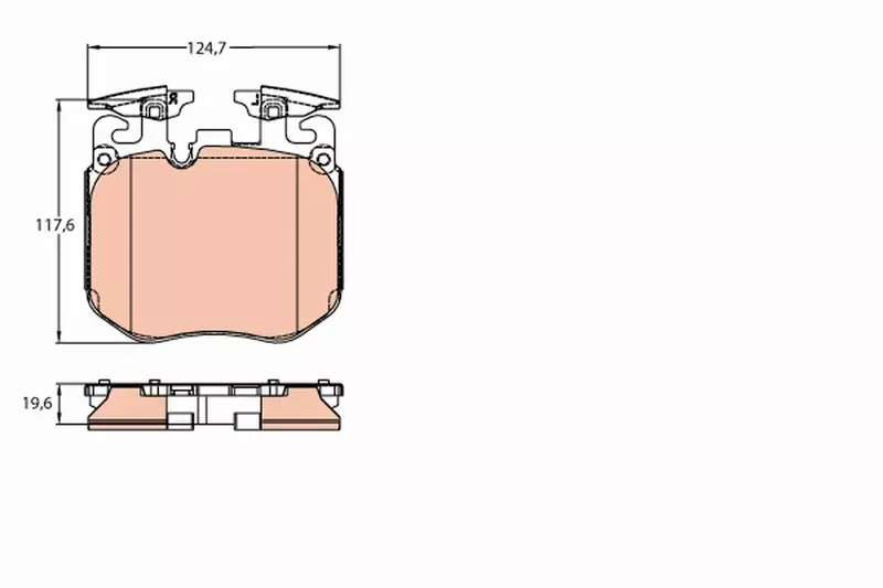 TRW KLOCKI HAMULCOWE GDB2147 